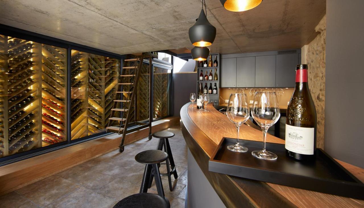 Les Chambres De L'Oustalet, Chambres D'Hotes Et Restaurant Etoile Gigondas Esterno foto